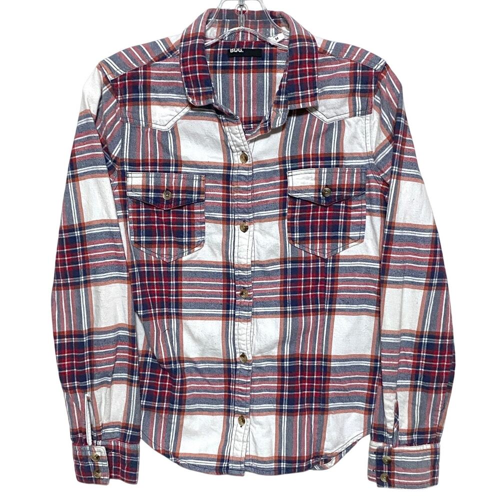 BDG Plaid 2 Pocket LS Button Down Shirt Womens M Lumberjack Gorpcore Western